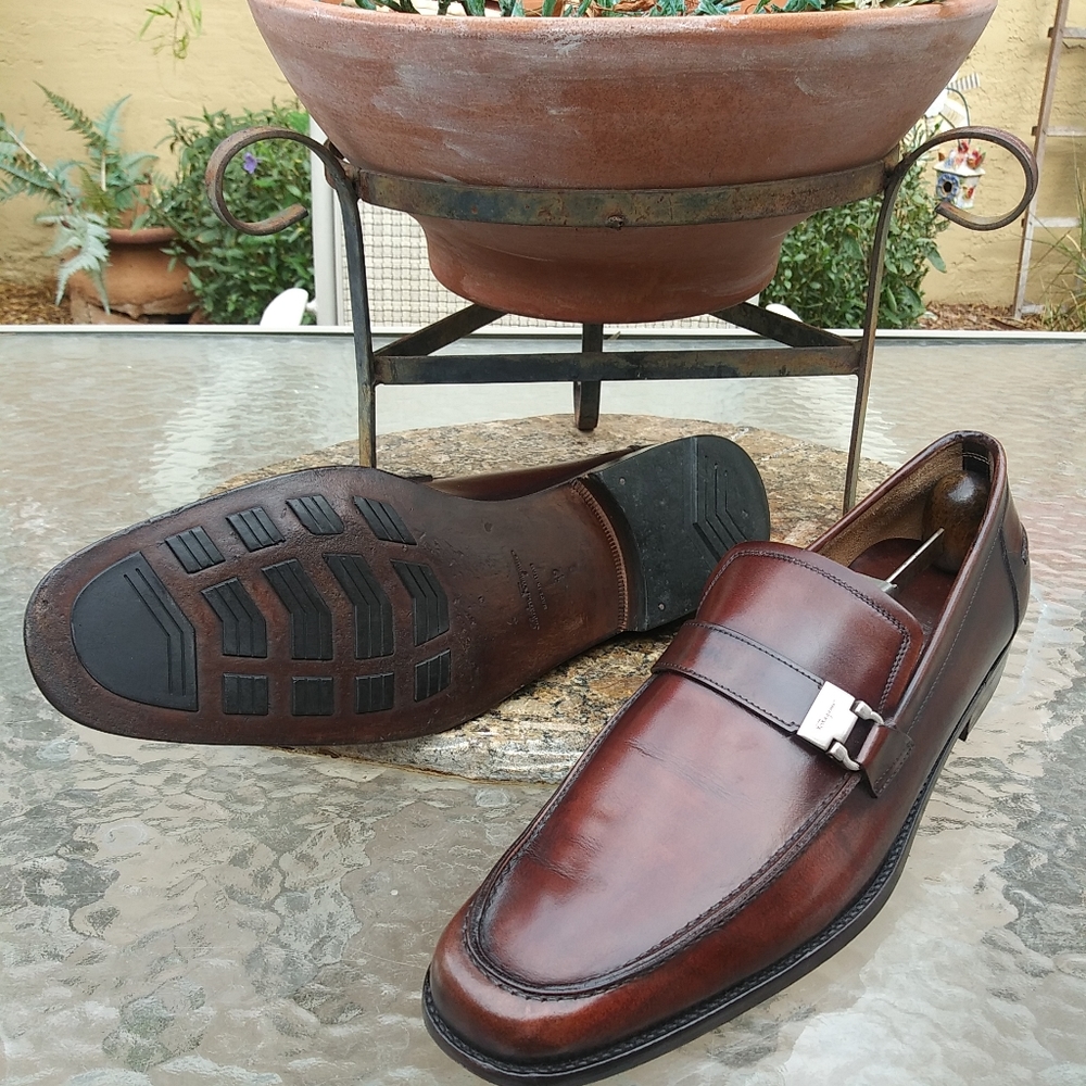 !!!!!SOLD!!!!!  Salvatore Ferragamo Brown Slip Ons - Picture 12 of 14